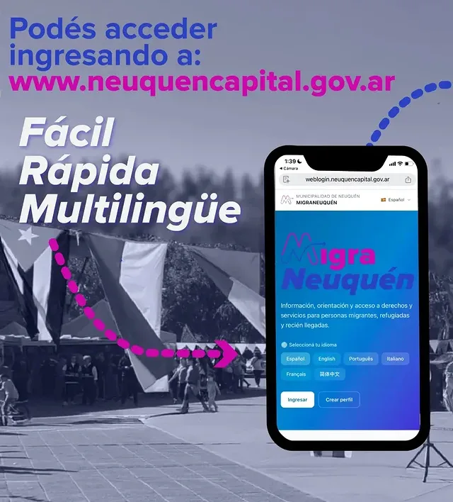 Neuquén lanza Migra Neuquén, plataforma en seis idiomas para migrantes