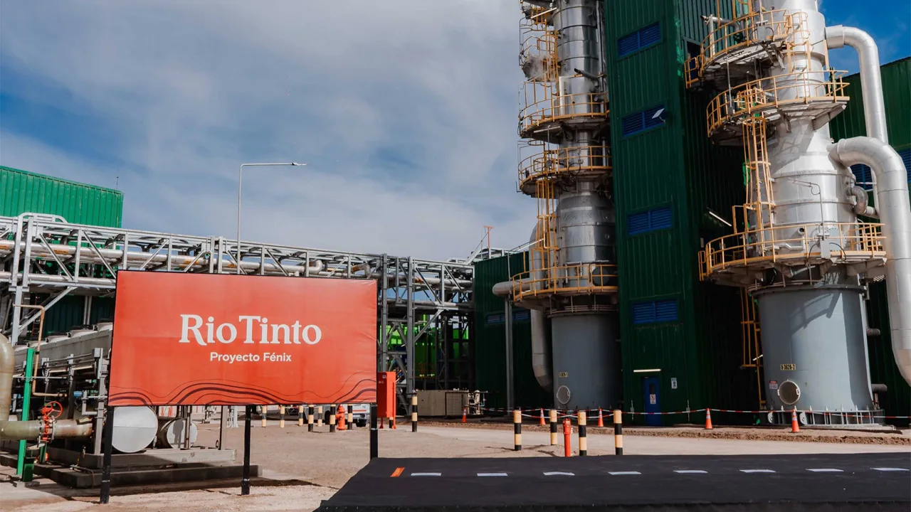 Rio Tinto invierte US$1.400 millones y suma 25.000 toneladas de litio en Catamarca